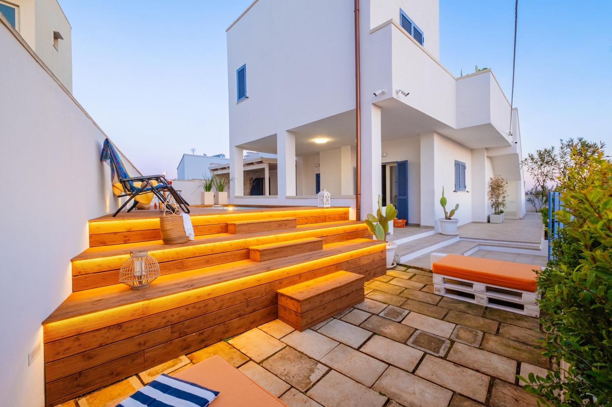 Villette Lux Fronte Spiaggia - Torre Pali Exterior photo